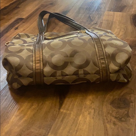 Coach poppy gold tote bag - Coach purse - Picture 8 of 16